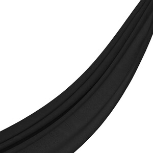 Dört Mevsim Siyah Gökgülü Desenli Şal - Thumbnail