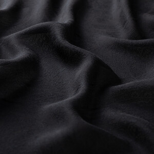 Dört Mevsim Siyah Gökgülü Desenli Şal - Thumbnail