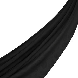 ipekevi - شال الفصول الأربعة تصميم بيزلي لون أسود