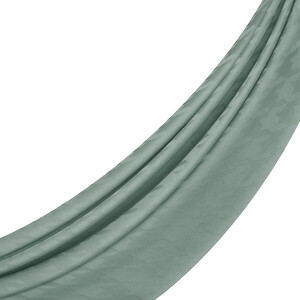 ipekevi - Dört Mevsim Su Yeşili Kazayağı Desenli Monogram Şal