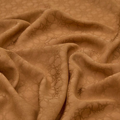 Dört Mevsim Sütlü Kahve Monogram Eşarp