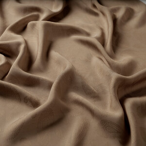 شال الفصول الأربعة تصميم بيزلي لون بني فاتح - Thumbnail