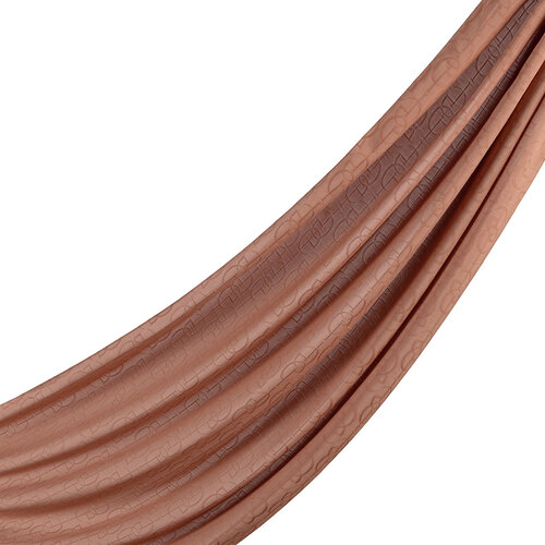 Dört Mevsim Tarçın İE Monogram Şal 