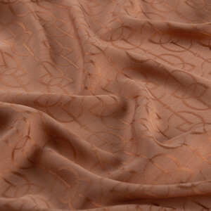 Dört Mevsim Tarçın İE Monogram Şal - Thumbnail