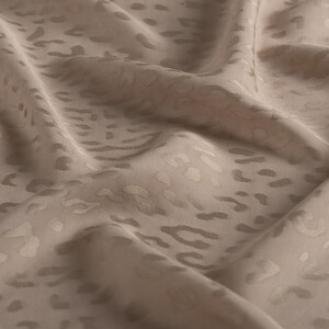 Dört Mevsim Taş Leopar Desenli Monogram Şal - Thumbnail