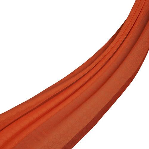 شال الفصول الأربعة مونغرام لون برتقالي فاقع