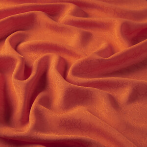 شال الفصول الأربعة مونغرام لون برتقالي فاقع - Thumbnail