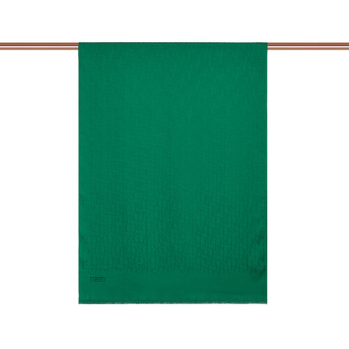 Dört Mevsim Zümrüt Yeşili İE Monogram Şal 