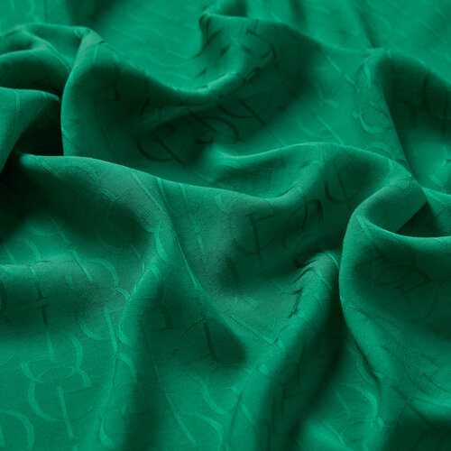 Dört Mevsim Zümrüt Yeşili İE Monogram Şal 