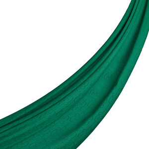 ipekevi - Dört Mevsim Zümrüt Yeşili İE Monogram Şal 