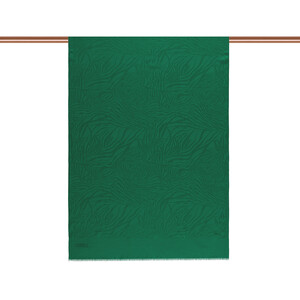 ipekevi - All Seasons Emerald Zebra Print Monogram Scarf (1)