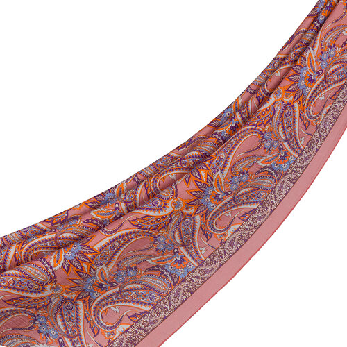 Dry Rose Armoni Print Tencel Scarf