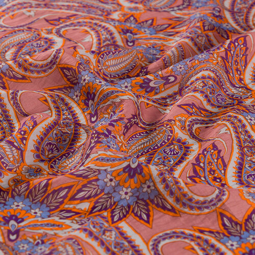 Dry Rose Armoni Print Tencel Scarf
