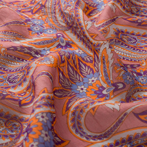 ipekevi - Dry Rose Armoni Print Tencel Scarf (1)