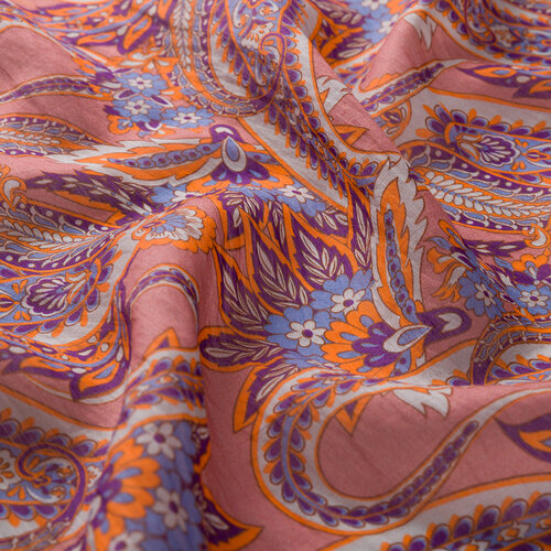 Dry Rose Armoni Print Tencel Scarf
