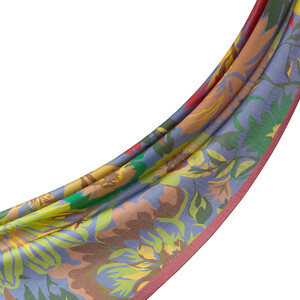 Dry Rose Beige Nihavent Print Tencel Scarf - Thumbnail