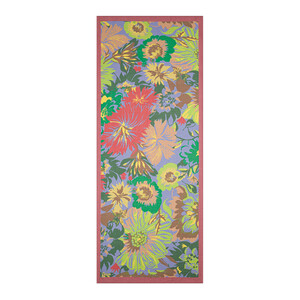 Dry Rose Beige Nihavent Print Tencel Scarf - Thumbnail