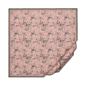 Dry Rose Charcoal Mezopotamya Model 01 Print Tencel Scarf - Thumbnail