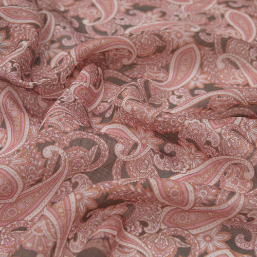 Dry Rose Charcoal Mezopotamya Model 01 Print Tencel Scarf
