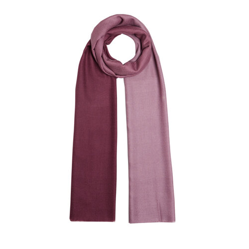 Dry Rose Gradient Wool Silk Scarf