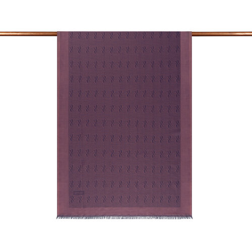 Dry Rose IE Monogram Cotton Silk Scarf