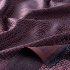 Dry Rose IE Monogram Cotton Silk Scarf - Thumbnail