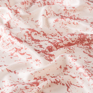 Dry Rose Marble Print Silk Scarf - Thumbnail