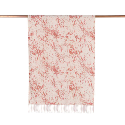 Dry Rose Marble Print Silk Scarf