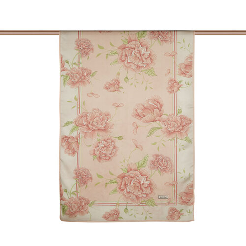 Dry Rose Peony Cotton Rayon Scarf