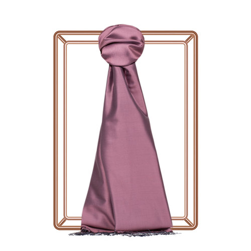 Dry Rose Plain Silk Scarf