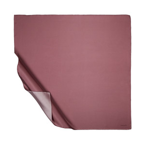 Dry Rose Plain Silk Twill Scarf - Thumbnail