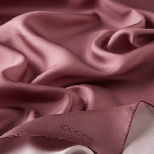 ipekevi - Dry Rose Plain Silk Twill Scarf (1)