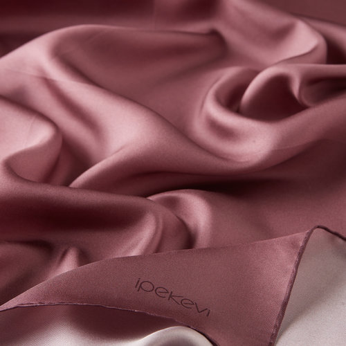 Dry Rose Plain Silk Twill Scarf