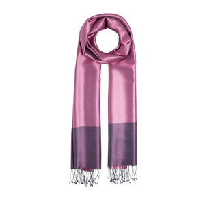 Dry Rose Reversible Silk Scarf - Thumbnail