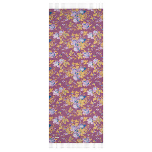 Dry Rose Rose Bloom Print Silk Scarf - Thumbnail