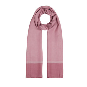 ipekevi - Dry Rose Thin Herringbone Wool Silk Scarf (1)