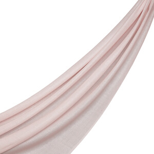 Dusty Pink Lurex Wool Silk Scarf - Thumbnail
