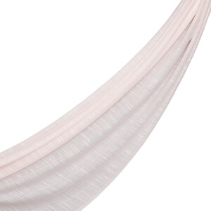Dusty Pink Plain Cotton Silk Scarf - Thumbnail