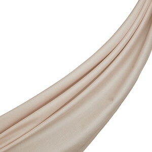 Dusty Pink Plain Cotton Silk Scarf - Thumbnail