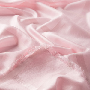 ipekevi - Dusty Pink Satin Silk Scarf (1)