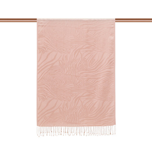 Dusty Pink Zebra Jacquard Silk Scarf