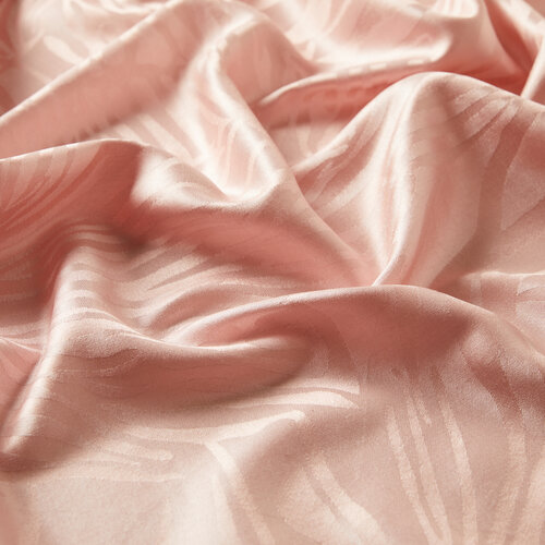 Dusty Pink Zebra Jacquard Silk Scarf