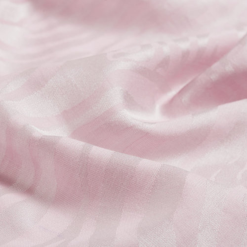 Dusty Pink Zebra Print Cotton Silk Scarf