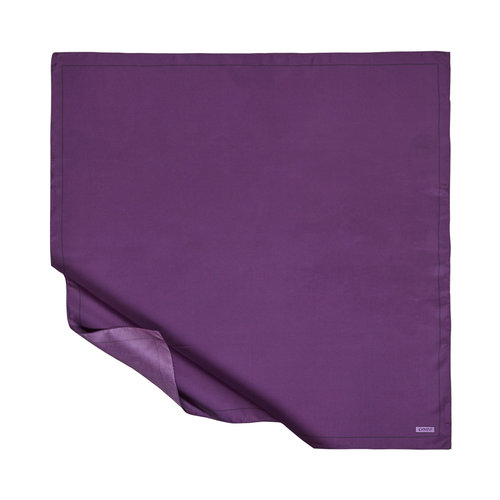 Elegant Purple Frame Silk Twill Scarf