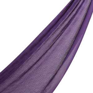 Elegant Purple Maze Print Cotton Scarf - Thumbnail