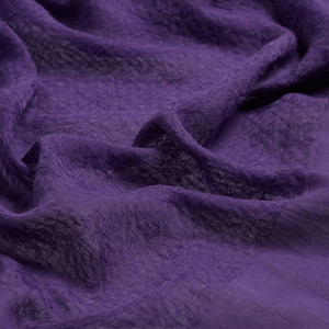 Elegant Purple Maze Print Cotton Scarf - Thumbnail