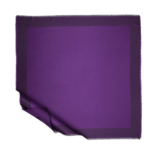 Elegant Purple Reversible Silk Scarf