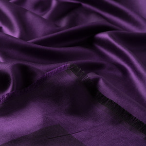 ipekevi - Elegant Purple Reversible Silk Scarf (1)