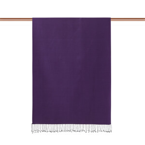 Elegant Purple Rose Pink Reversible Silk Scarf - Thumbnail
