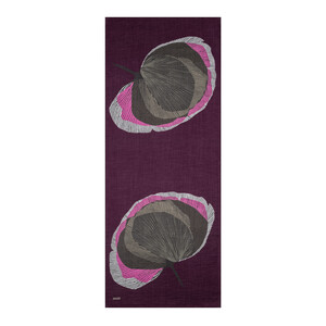 Elegant Purple Silk Tree Pattern Tencel Scarf - Thumbnail